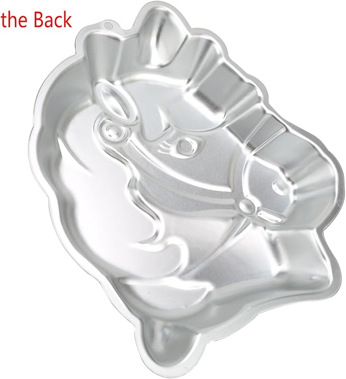 3D Aluminum Cake Mould Horse Shape Cake Pan Decorating Mould Pudding Chocolate Jelly Tins Baking Tool