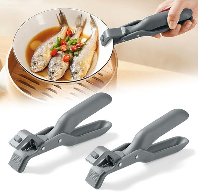 Silicone Non-Slip Heat Insulation Anti-Scald Clip,Multi-Function Anti-Scald Bowl Clip Hot Bowl Dish Plate Gripper Clips,Multi-Purpose Anti-Scald Bowl Holder Clip Tongs Clamp Holder for Kitchen (D Set)