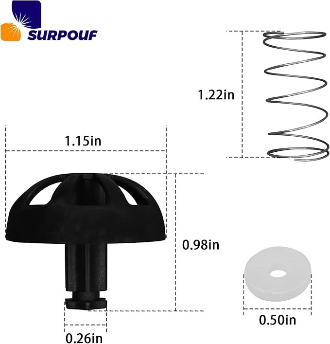 Coffee Replacement Brew Basket Spring Loaded Stopper Kits Fits For Mr. Coffee Black and Decker Cuisinart coffee maker parts, Hamilton 990117900 990237500 Coffee Machine Accessory