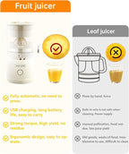 Orange Citrus Juicer, Electric Portable Lemon Juicer,Citrus Squeezer for Lemon Grapefruit Fruit, Small Wireless Juice Machine, Easy Use Orange Squeezer, Easy to Clean