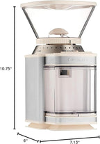 Cuisinart Coffee Grinder, Electric One-Touch Automatic Burr Coffee Grinder with 18-Position Grind Selector, Cup Size Selector for 4 – 18 Cups, Cream Stainless Steel