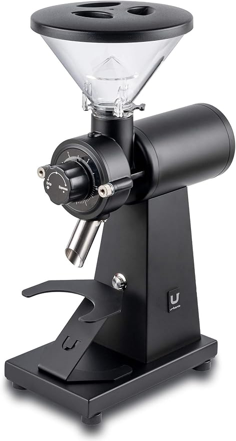 Urbanic 080 Electric Coffee Grinder (110~220v) / flat Titanium burr 60mm / Fine-setable in 100 steps (Black) / (Made in Korea)