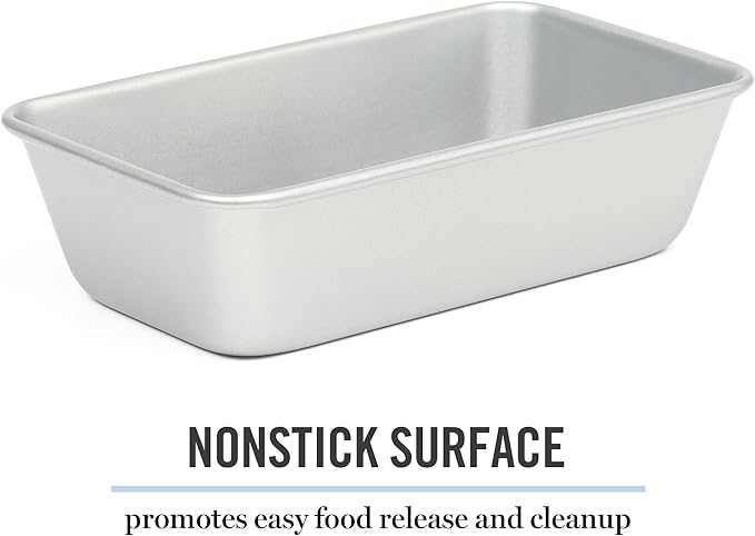 Martha Stewart Gallen 9 Inch Nonstick Carbon Steel Loaf Pan - Silver