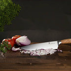 Natura Series 4 PCS Chef Knife Set with Gift Box, Ultra Sharp Kitchen Knives with Natural Wooden Handles