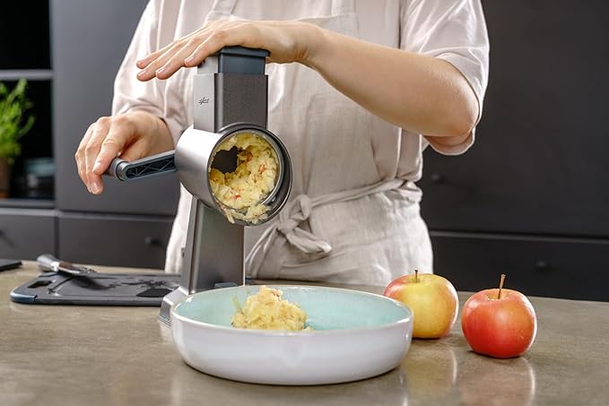 Zyliss E900059 Universal Drum Grater, Stainless Steel, Grating Apples, Cereals, Granola, for Use with Zyliss Rotary Cheese Grater, 5 Year Guarantee
