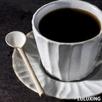 Ceramic Small Coffee Spoon Retro Small Porcelain Spoon Mini Teaspoons For Coffee Sugar Dessert Cute Tableware Pack of 3