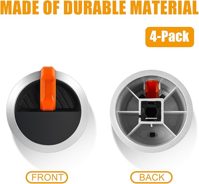 LS‘BABQ Grill Gas Control Knobs, Replacement Parts for Blackstone 17" 22" 28" 36" Gas Griddle,Grill Valve Griddle Knobs, 4 Pack