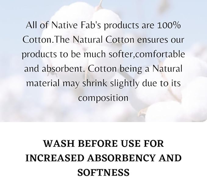 Native Fab Gingham Dish Towels 16x26 inches Set of 4 - Absorbent Washable Dishcloths, Dish Towels for Quick Drying Dishes, Kitchen Hand Towels with Hanging Loop, Blue White