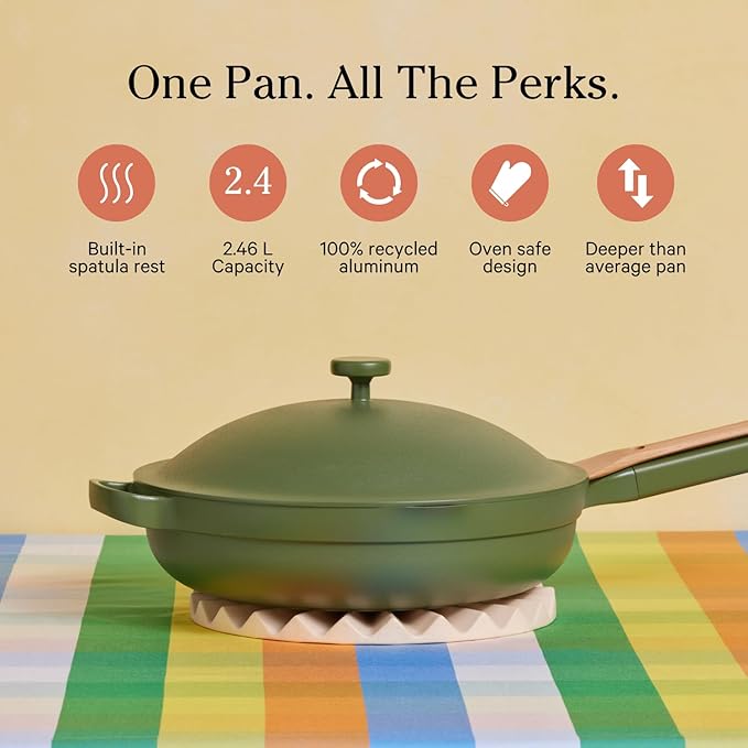 Our Place Always Pan Duo - Standard & Mini Always Pan 2.0 Bundle | Multi-Functional Cookware Set Replaces 20 Pieces | Sage