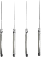 French Home Laguiole 4-Piece Steak Knife Set – Sophisticated Stainless Steel Dinner Knives with Pewter Handles & Iconic Bee Emblem – Serrated Knives for Smooth Cutting (9.25")