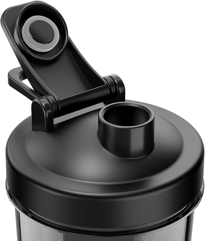 Electric Shaker Bottle USB C Rechargeable Protein Shaker Bottle Shaker cups for Protein Shakes Mixer with 24oz BPA Free Tritan Meal Replacement Shakes Made with Tritan Portable Blender Cup (Black)