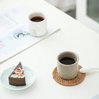 Ceramic Espresso Cups Set of 2 or 4-3oz Demitasse Cups for Coffee & Tea, No Handles, Durable & Dishwasher Safe (gray, 4)