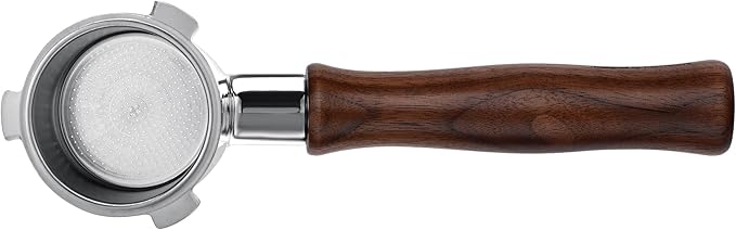 Normcore 51mm Bottomless Portafilter for DeLonghi La Specialista, 3-Ear Naked Espresso Tool with Walnut Handle for EC9155 9335 9355 9665 EC9335, 23-25g Barista Basket Included