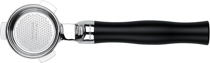 Normcore 54mm Silm Bottomless Portafilter, Naked Portafilter with Black Anodized Aluminum Handle Fits 54mm Breville Sage Machines, 18 g Precision Double shot Basket Included