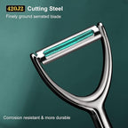 Vegetable Peeler Stainless Steel, Premium Potato Peelers for Kitchen, Veggie Fruit Peeler, Apple Carrot Cucumber Peeler，Ultra Sharp Rotary Blade, Heavy Duty Ergonomic Handle (5-year warranty）