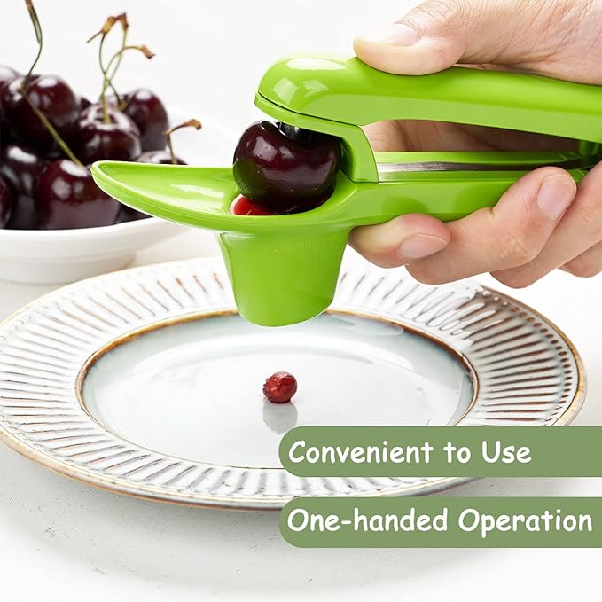 Cherry Pitter, Olive Pitting Tool Cherries Stoner Remover(Green)