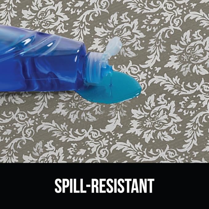 GORILLA GRIP DripGuard Drawer and Shelf Liner for Cabinet, Slip Resistant Non Adhesive Protection for Kitchen, BPA Free Smooth Surface Plastic Liners for Cabinets, Drawers, 12x240 Inch, Beige Cream