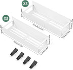 6-Piece Extra-Large Capacity Magnetic Spice Rack for Refrigerator, White