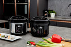 Yum Asia Kumo YumCarb Rice Cooker with Ceramic Bowl and Advanced Fuzzy Logic, (5.5 Cups, 1 Litre), 5 Rice Cooking Functions, 3 Multicooker Functions, 110V US Power (Light Stainless Steel)