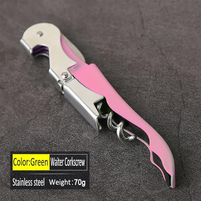 Professional Waiter Corkscrew Wine Openers Set, Heavy Duty Stainless Steel Hinges Wine Key for Restaurant Waiters, Sommelier, Bartenders
