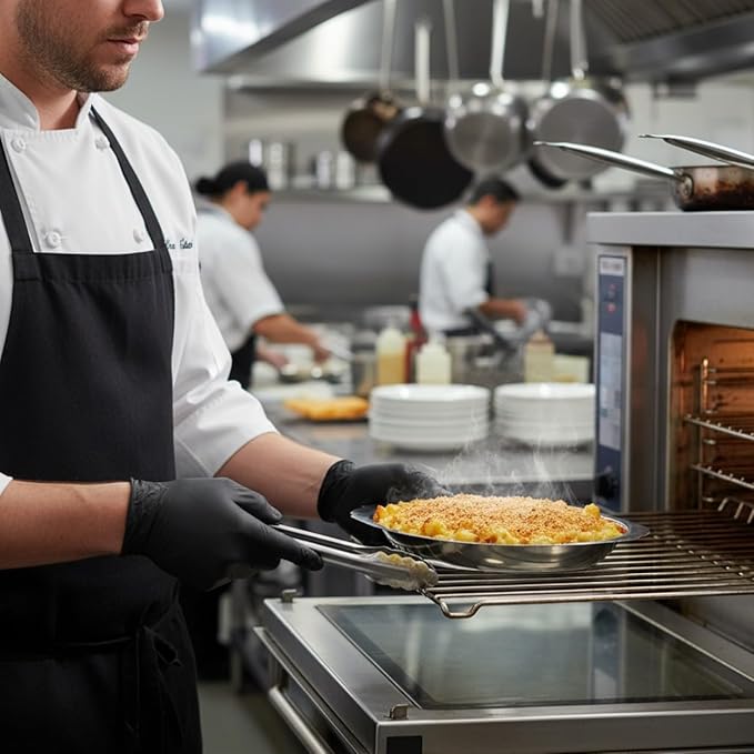 TrueCraftware-12 oz Stainless Steel Oval Au Gratin Dish 0.7mm Thickness Set of 6- Casserole Dish Banana Split Bowls Single Serving Casserole Dishes Small Individual Gratin Dish