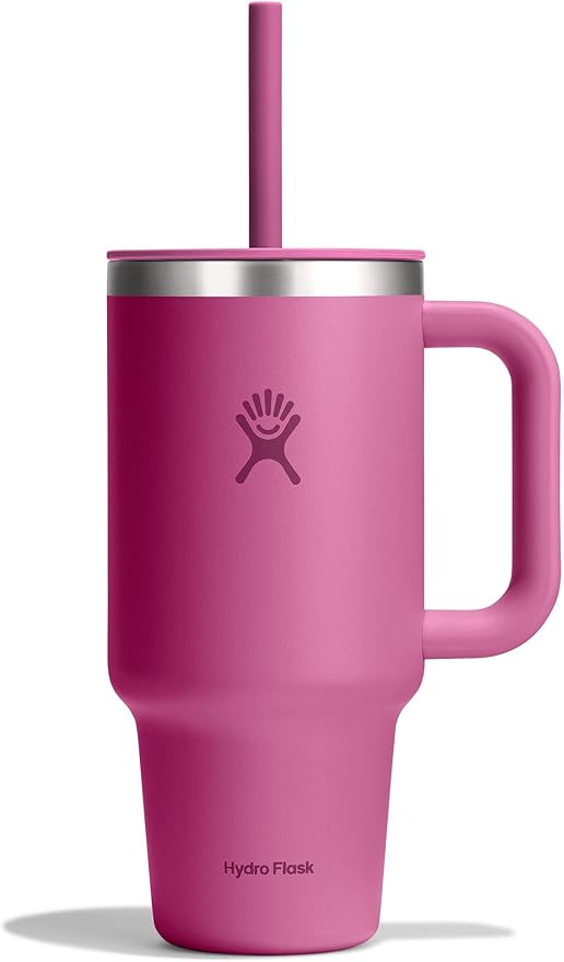 Hydro Flask 32 Oz Travel Tumbler with Handle, Lid and Straw - Insulated Stainless Steel in Reef