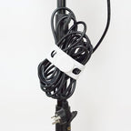 Silicone Utility Strap for Slow Cooker Lid, Pot, Bento Box, 21.65 In Reusable Elastic Self-Lock Silicone Tie for Bundling or Organizing Curtain, Cords, Yoga Mat, Camping Mat, 4pcs (White)