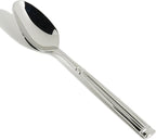 Fortessa Doria 18/10 Stainless Steel Flatware Serving Spoon, 9-Inch,Silver