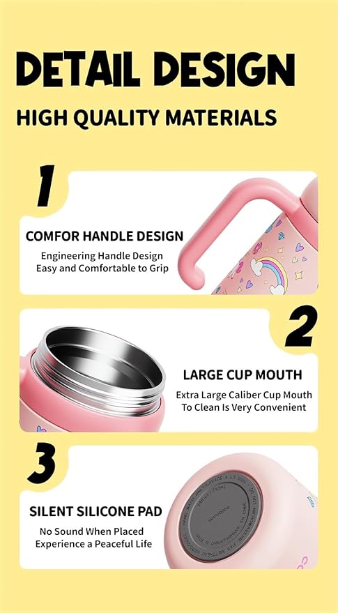 Stainless Steel Whale Fountain Tumbler with Handle 2025 Drinking Cup with Whale Squirt Insulated Travel Tumblers Kids Weighted Sippy Cup No Spill Cute Water Bottle with Lids and Straws Leak Proof (A3)