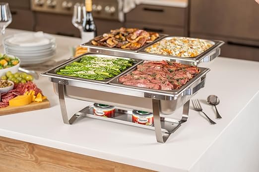 Sterno Fuel Cans - 2.25 Hour Burn, (12-Pack) Chafing Dish Fuel Can Burners for Food Warmer, Chafer Fuel, Canned Heat Ethanol