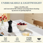 Homienly 10 OZ Dessert Bowls Wheat Straw Small Bowls Reusable Kids Bowl Mini Bowl for Ice Cream, Side Dishes, Fruit, Snack, Portion Control Unbreakable Lightweight Bowl Set, Microwave Safe (Beige)