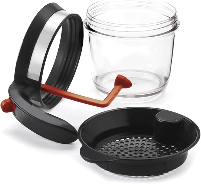 Fat Separator for cooking, 4 Cups Plastic Fat Strainers with Bottom Release, Gravy Grease Separator, Soup Oil Separator Measuring Cup