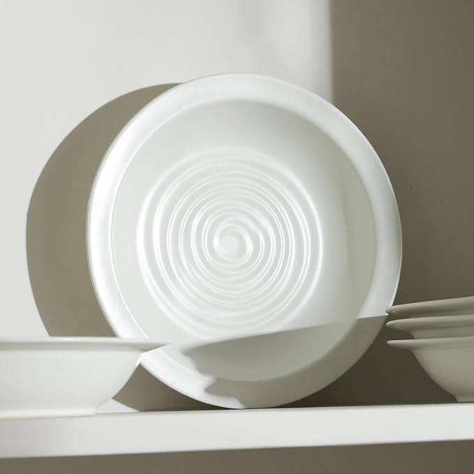 Stone Lain Orbit 4-Piece Pasta Bowl Set Stoneware, White