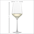 ZWIESEL GLAS Pure Sauvignon Blanc White Wine Glass (Set of 2), Wine Glasses for White Wine, Dishwasher-Safe Tritan Crystal Glasses, Made in Germany (14 Ounce)