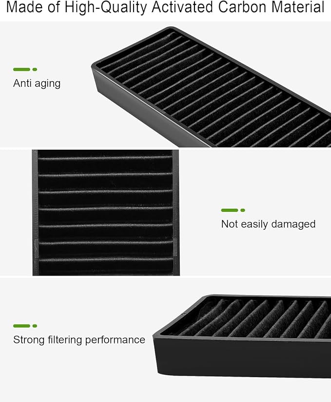 Microwave Charcoal Filter Fit for GE PVM9005SJ8SS JVM7195SK6SS PNM9216SK5SS JVM7195EK5ES JNM7196SK6SS JNM7196DK5BB JVM7195DK5WW JVM7195SK6SS Replace WB06X10807, 2PCS