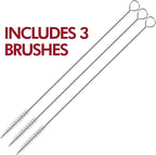 JoyServe Cereal Bowls with Straws for Kids (Set of 36-20-Ounce Bowls) BPA-Free Plastic Reusable Bowls with Built-In Straws for Children - Dishwasher and Microwave Safe, Includes 3 Cleaning Brushes