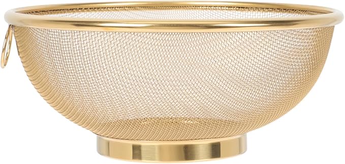 Yardwe Stainless Steel Oil Filter Slag Separator - 7.87 Inch Fine Mesh Strainer for Cooking Draining Pasta Washing Vegetables and Food Preparation