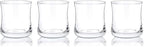 True Bourbon Glass, Whiskey Glasses, Clear Tumbler for Old Fashioned, Scotch, Vodka, Tequila, Brandy, Rum, Gin, Home Bar Glassware, 10 oz Set of 4