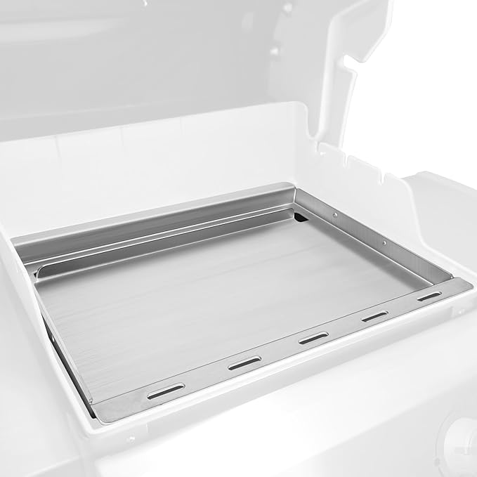 7637 Full-Size Griddle Insert for Weber Spirit I & II 200 Series Gas Grills, Flat Top Griddle for Spirit E210 E220 E215 S210 S220 Grill, Outdoor Indoor Griddle with Removable Handles
