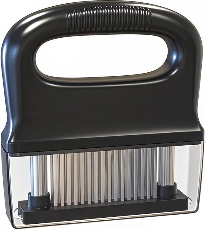 Meat Tenderizer, with 48 Stainless Steel Ultra Sharp Needle Blades, Hand Held Meat Tenderizer Needle, Kitchen Cooking Tool Best Makes Steak & Chicken Tender - No More Hammer, Meat Pounder