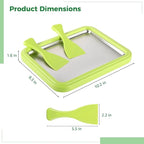 Homaisson Instant Ice Cream Maker, 10.2 x 8.3 in DIY Ice Cream Mixer, Stainless Steel Gelato Pan, Iced Yogurt Frying Machine, Fun Family Dessert