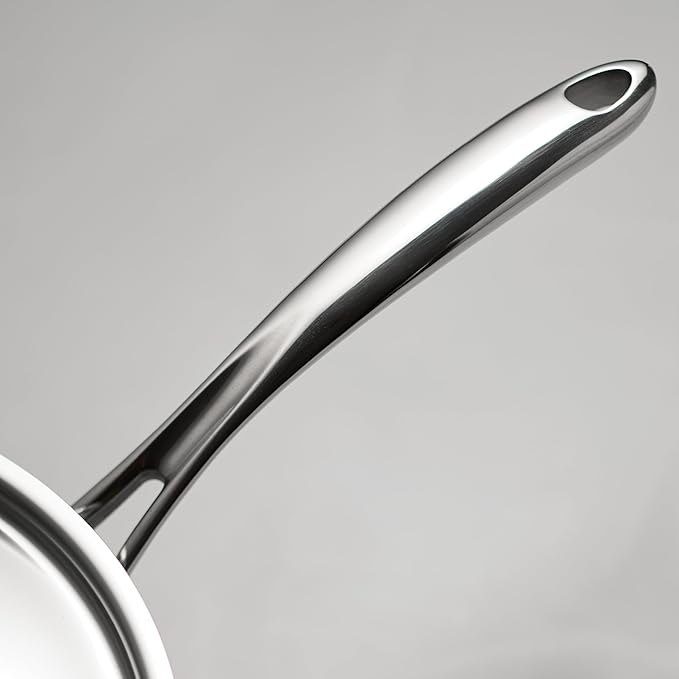 Tramontina Utsava 11-Inch Tri-Ply Clad Stainless Steel Ceramic-Coated Dosa Tawa, Non Stick Tava Pan for Roti, Crepe Pan, Comales para Tortillas, Pancake Griddle, Nonstick Flat Skillet