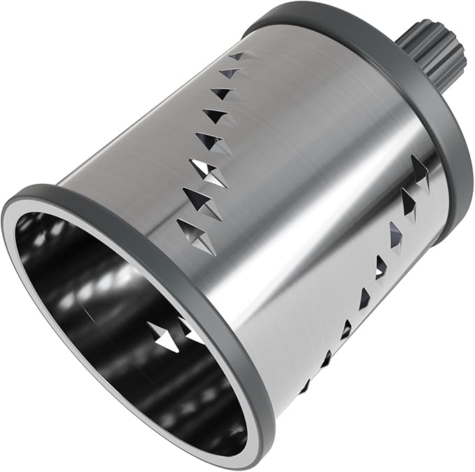 Zyliss E900060 Julienne Drum Grater, Stainless Steel, Slice Fruit and Vegetables Julienne Style, for Use with Zyliss Rotary Cheese Grater, 5 Year Guarantee