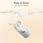 Ultrean Pepper Grinder, Rechargeable Salt and Pepper Grinder with 6 Adjustable Coarseness, LED Light, One-Hand Automatic Operation, Blue