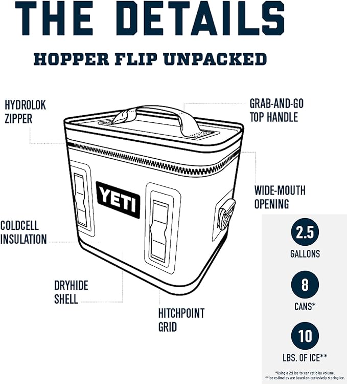 YETI Hopper Flip 8 Portable Soft Cooler