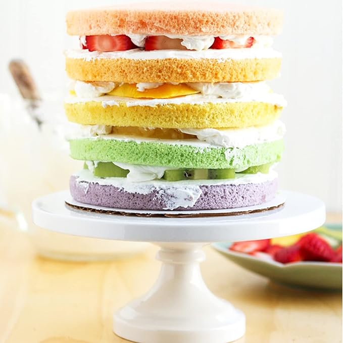 4Pcs Star-Shaped Layer Cake Pans Set, 6 Inch Silicone Baking Pans, Rainbow Cake Molds for Children's Day Pizza Vegetable Pancake and Resin Crafts