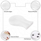 Radicaln Marble Spoon Rest 8" Inches White Handmade Utensil Holder For Kitchen Essentials, Modern Spoon Holder, Kitchen Utensils & Cooking Spoon Rest For Stove Top