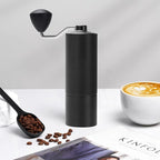 Manual Coffee Grinder Stainless Steel S2C Conical Burr Coffee Grinder, Capacity 20g Hand Coffee Bean Grinder, Double Bearing Positioning