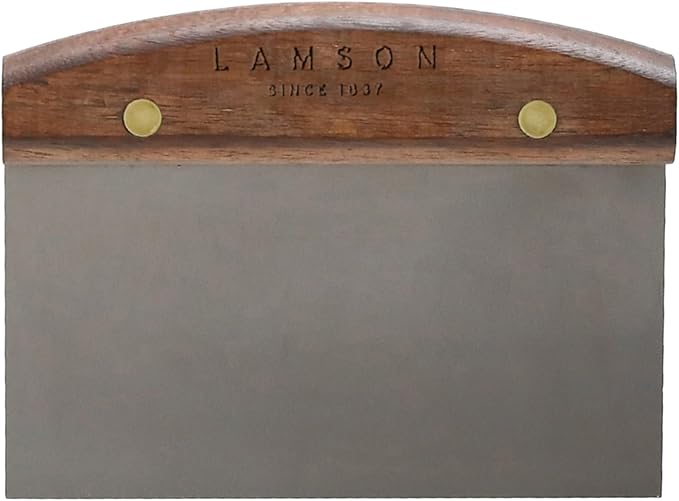 Lamson 3" x 6" Dough (Bench) Scraper with Walnut Handle