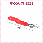 Strawberry and Tomato Corer, Kitchen Stem Huller Remover Tool, Red